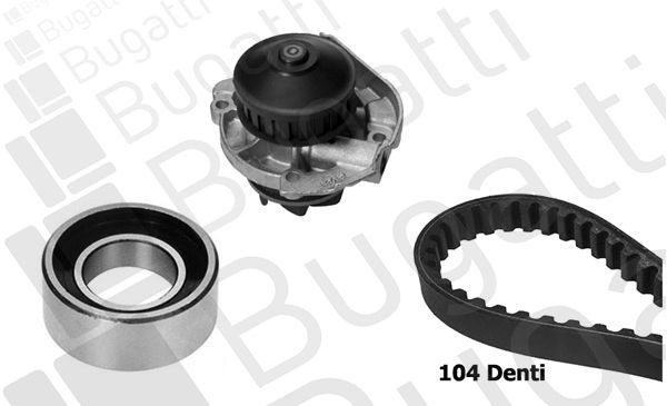 BUGATTI KBU5945C Kit cinghia distribuzione, pompa acqua Larghezza 1: 15 mm, per trasmissione cinghia dentata